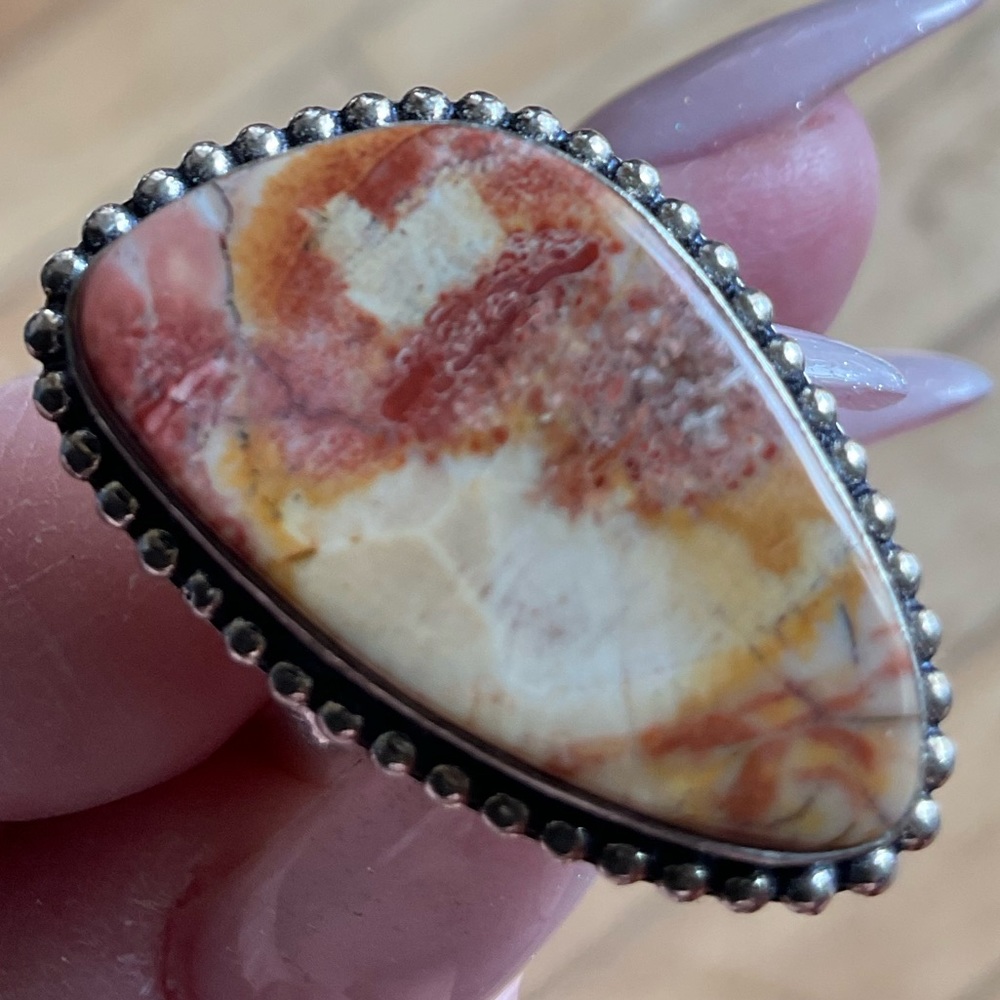 Gorgeous large jasper ring